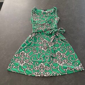 INC International Concepts Kelly Green Sleeveless Midi Dress (Size Small)